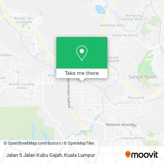 Jalan 5 Jalan Kubu Gajah map