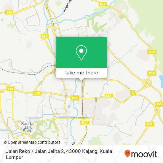 Jalan Reko / Jalan Jelita 2, 43000 Kajang map