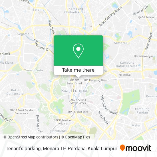 Tenant's parking, Menara TH Perdana map