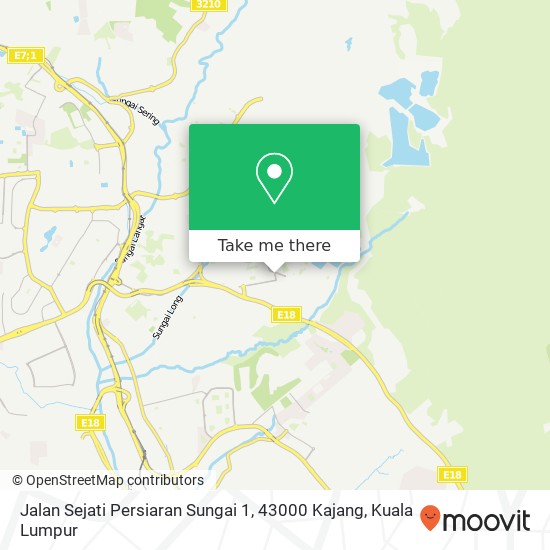 Jalan Sejati Persiaran Sungai 1, 43000 Kajang map