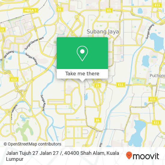 Peta Jalan Tujuh 27 Jalan 27 /, 40400 Shah Alam