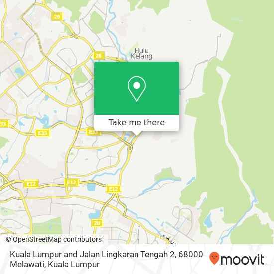 Peta Kuala Lumpur and Jalan Lingkaran Tengah 2, 68000 Melawati