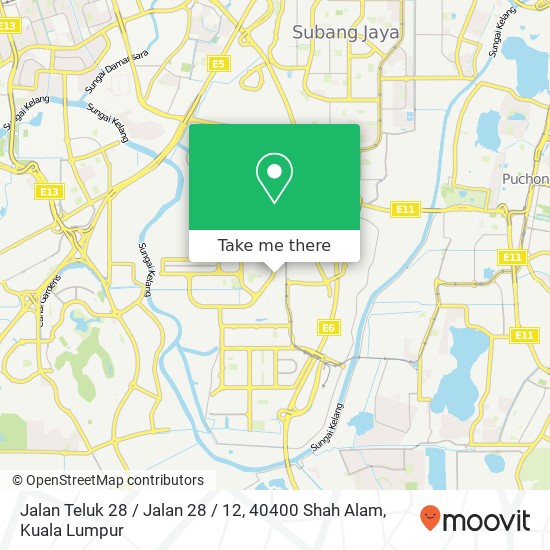 Peta Jalan Teluk 28 / Jalan 28 / 12, 40400 Shah Alam