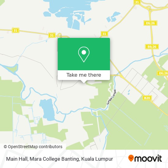 Main Hall, Mara College Banting map