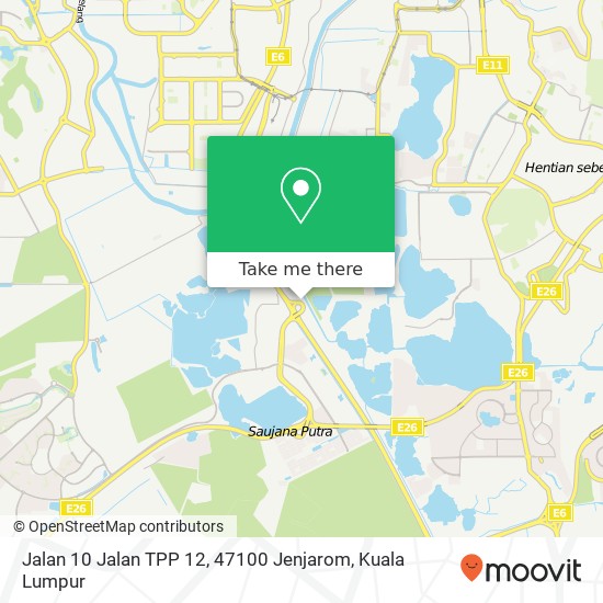 Peta Jalan 10 Jalan TPP 12, 47100 Jenjarom