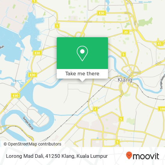 Peta Lorong Mad Dali, 41250 Klang