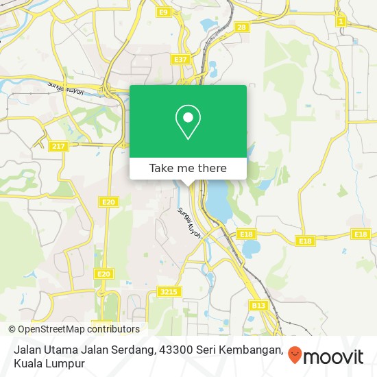 Jalan Utama Jalan Serdang, 43300 Seri Kembangan map