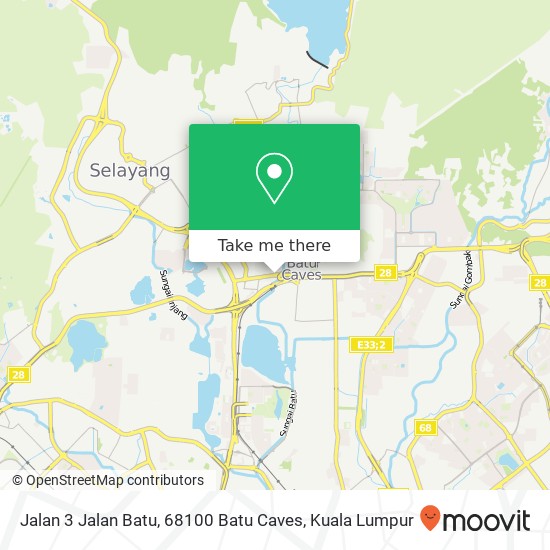 Jalan 3 Jalan Batu, 68100 Batu Caves map