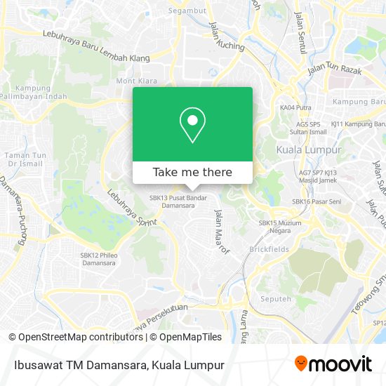 Peta Ibusawat TM Damansara