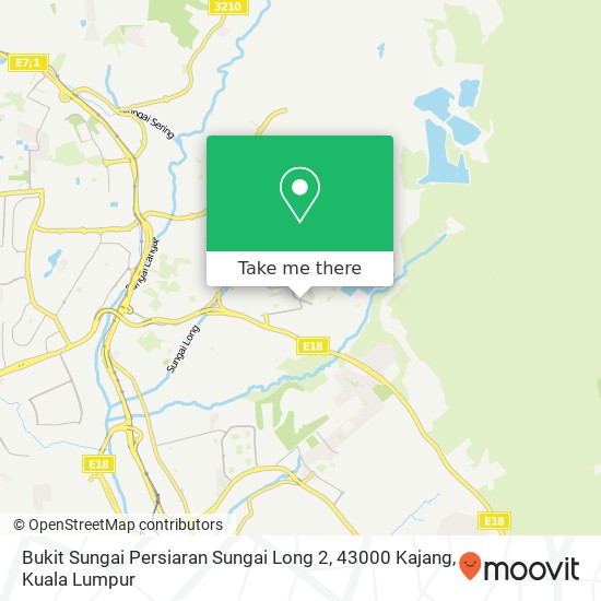 Peta Bukit Sungai Persiaran Sungai Long 2, 43000 Kajang