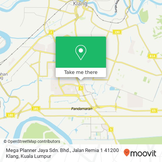 Mega Planner Jaya Sdn. Bhd., Jalan Remia 1 41200 Klang map