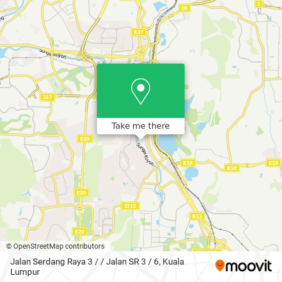 Jalan Serdang Raya 3 / / Jalan SR 3 / 6 map