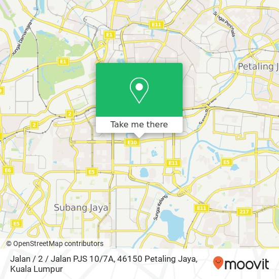 Peta Jalan / 2 / Jalan PJS 10 / 7A, 46150 Petaling Jaya