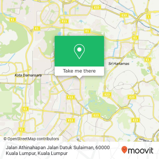 Peta Jalan Athinahapan Jalan Datuk Sulaiman, 60000 Kuala Lumpur