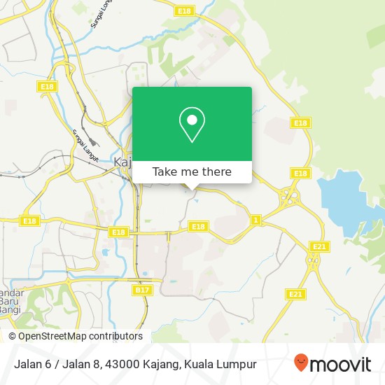 Jalan 6 / Jalan 8, 43000 Kajang map