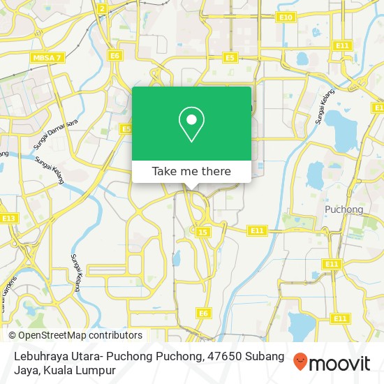 Lebuhraya Utara- Puchong Puchong, 47650 Subang Jaya map