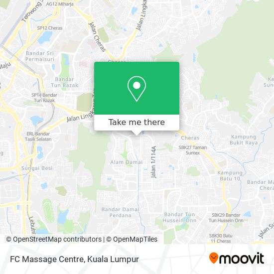 FC Massage Centre map