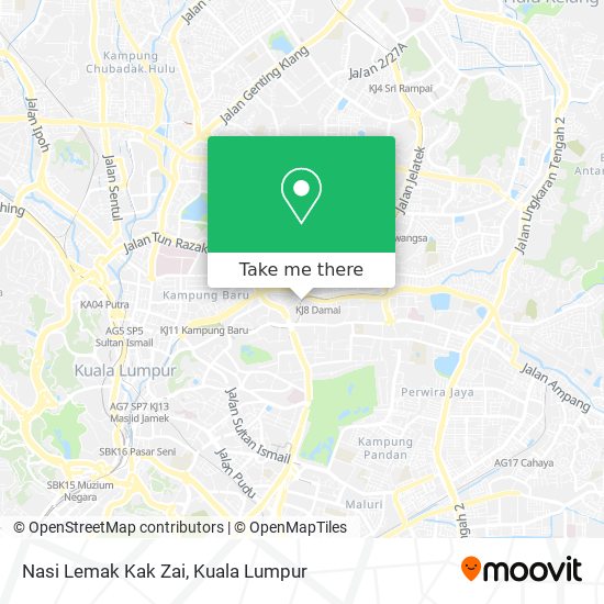Peta Nasi Lemak Kak Zai