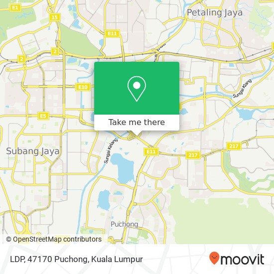 LDP, 47170 Puchong map