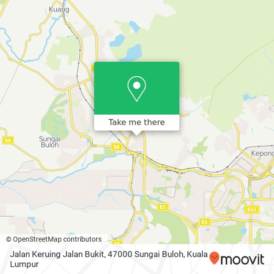 Peta Jalan Keruing Jalan Bukit, 47000 Sungai Buloh