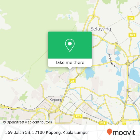 Peta 569 Jalan 5B, 52100 Kepong