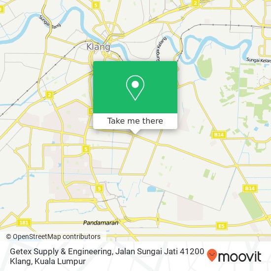 Getex Supply & Engineering, Jalan Sungai Jati 41200 Klang map