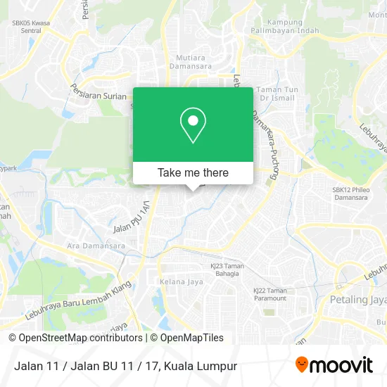 Jalan 11 / Jalan BU 11 / 17 map