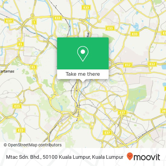 Mtac Sdn. Bhd., 50100 Kuala Lumpur map