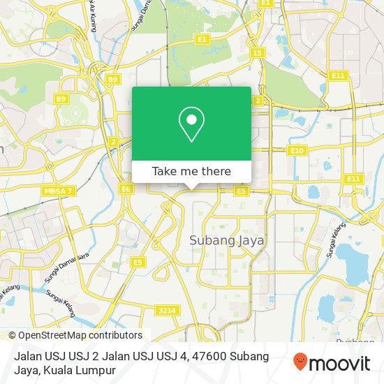 Jalan USJ USJ 2 Jalan USJ USJ 4, 47600 Subang Jaya map