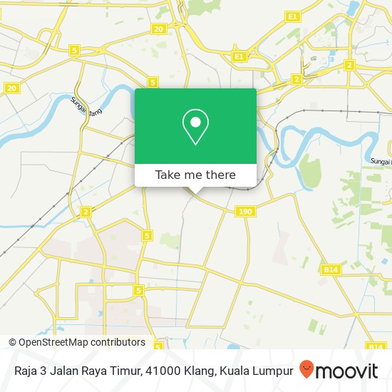 Peta Raja 3 Jalan Raya Timur, 41000 Klang