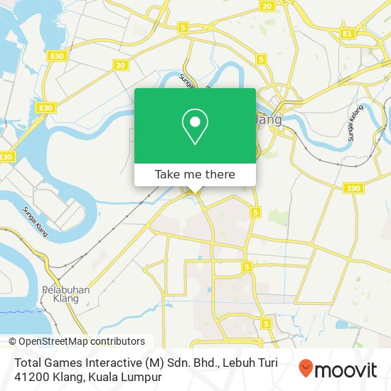 Total Games Interactive (M) Sdn. Bhd., Lebuh Turi 41200 Klang map
