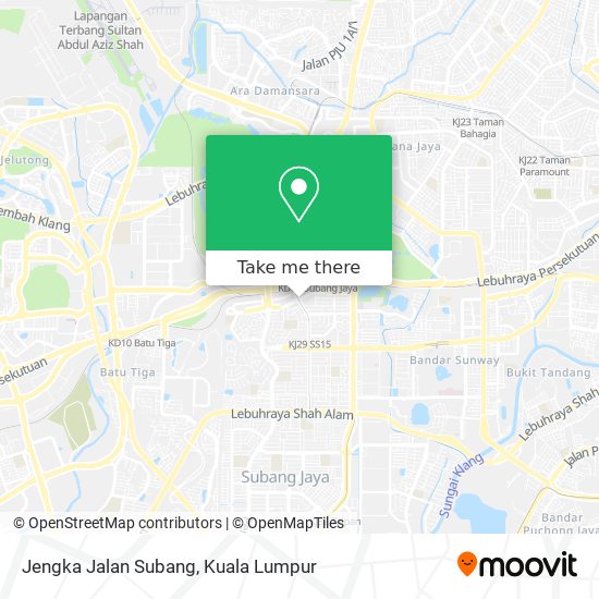 Jengka Jalan Subang map