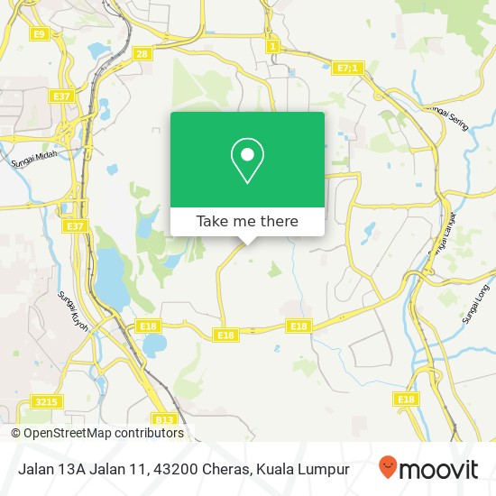 Jalan 13A Jalan 11, 43200 Cheras map