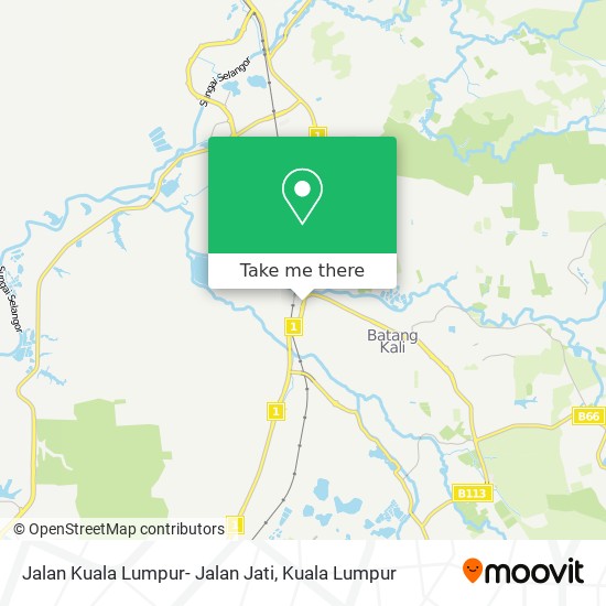 Jalan Kuala Lumpur- Jalan Jati map
