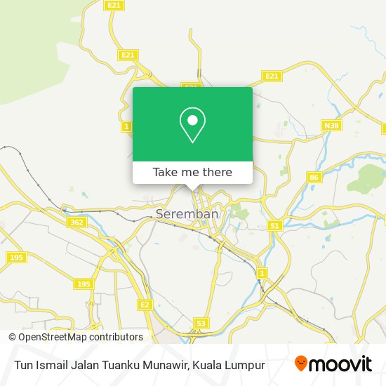 Tun Ismail Jalan Tuanku Munawir map