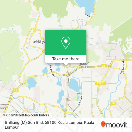 Brilliang (M) Sdn Bhd, 68100 Kuala Lumpur map