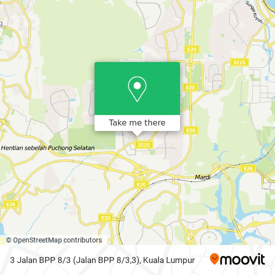 3 Jalan BPP 8 / 3 map