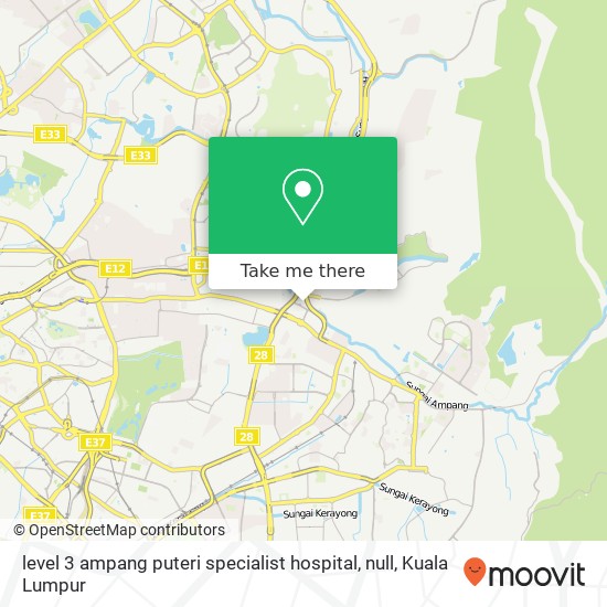 level 3 ampang puteri specialist hospital, null map
