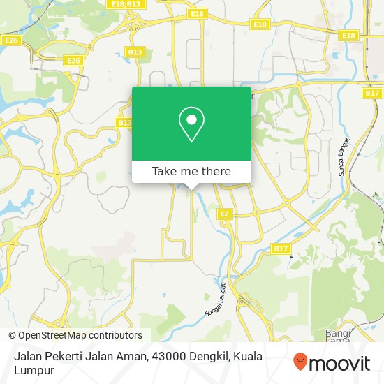 Jalan Pekerti Jalan Aman, 43000 Dengkil map