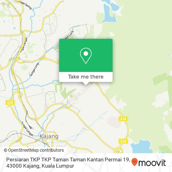 Peta Persiaran TKP TKP Taman Taman Kantan Permai 19, 43000 Kajang