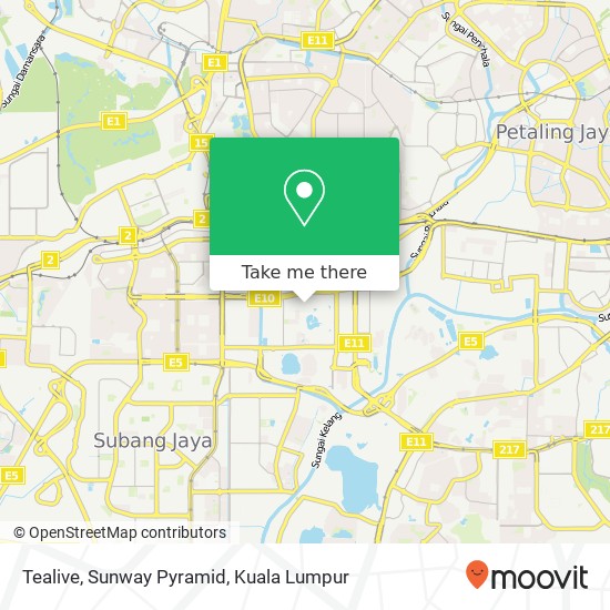 Tealive, Sunway Pyramid map