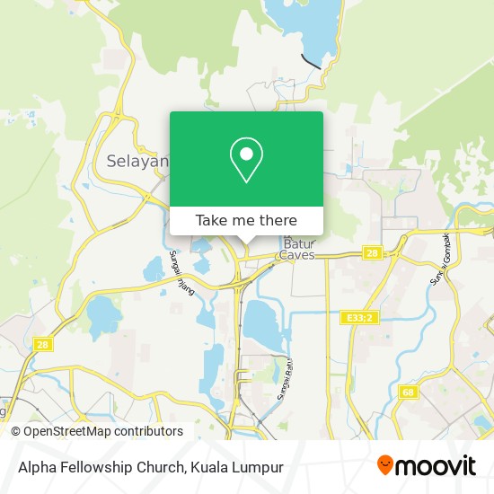 Alpha Fellowship Church map