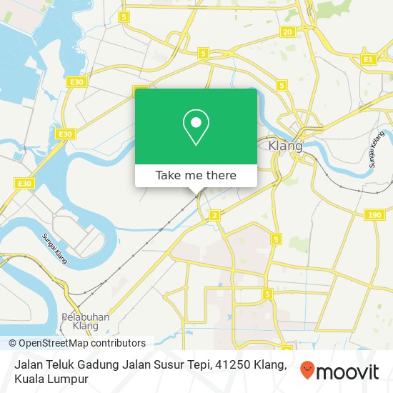 Peta Jalan Teluk Gadung Jalan Susur Tepi, 41250 Klang