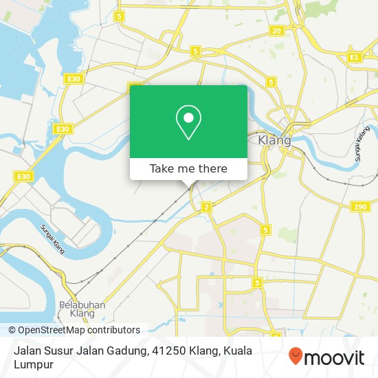 Peta Jalan Susur Jalan Gadung, 41250 Klang