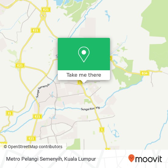 Metro Pelangi Semenyih map