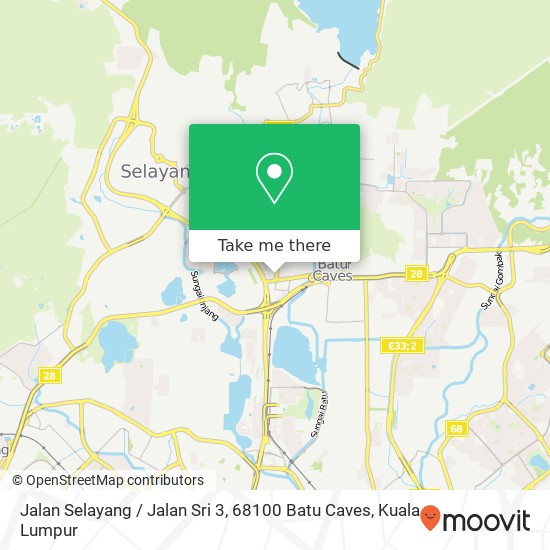 Peta Jalan Selayang / Jalan Sri 3, 68100 Batu Caves