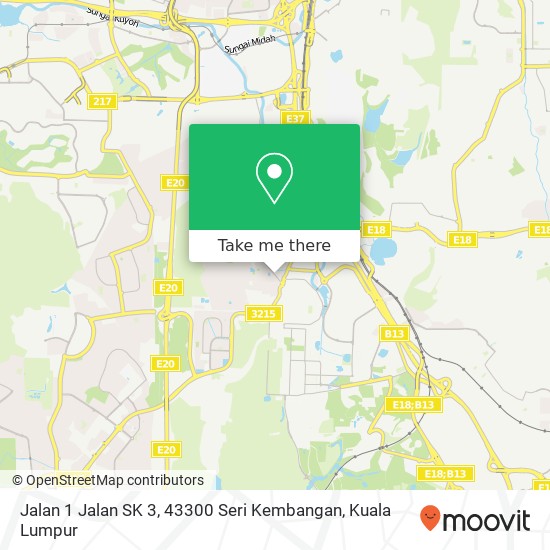 Jalan 1 Jalan SK 3, 43300 Seri Kembangan map