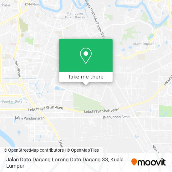 Peta Jalan Dato Dagang Lorong Dato Dagang 33