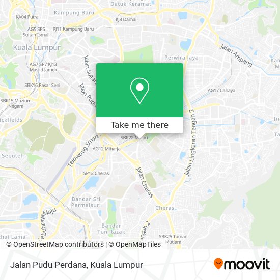 Jalan Pudu Perdana map