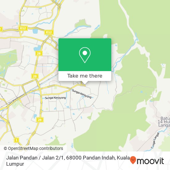 Jalan Pandan / Jalan 2 / 1, 68000 Pandan Indah map